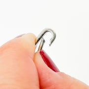 20MM Oxidized Sterling Silver Oval Clasp